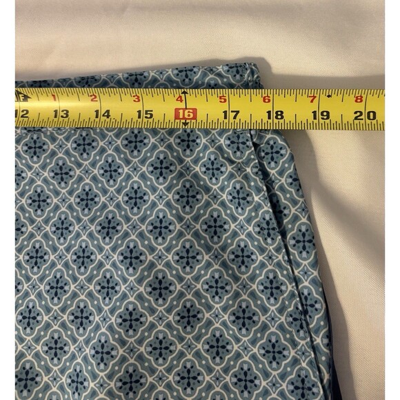 FAIR HARBOR Swim Trunks Men 36 Blue Geometric Lined 6" Shorts Pockets Beach Surf - Picture 12 of 13